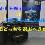 OM-D E-M5 Mark II VS OM-D E-M5 Mark IIIのアイキャッチ画像