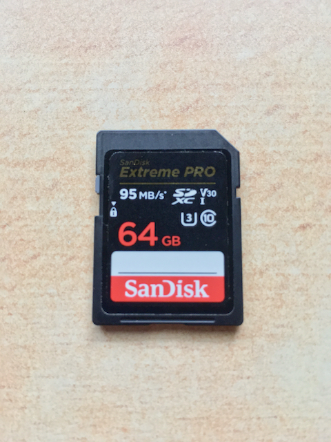SanDisk Extreme SDXC UHS-Iカードの画像