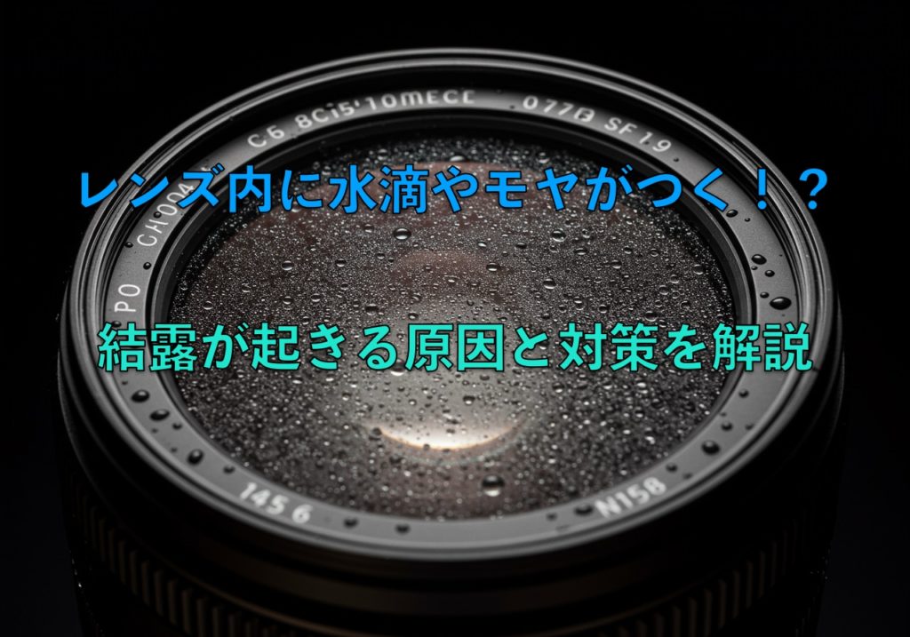 交換レンズ 結露 水滴 モヤ