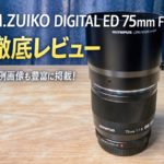 OM SYSTEM オリンパス 交換レンズ 大口径望遠単焦点レンズ M.ZUIKO DIGITAL ED 75mm F1.8